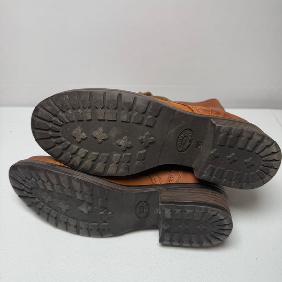 Steve Madden Tropa 2.0 Brown Leather Combat Boot Size 9.5 - Picture 8 of 9